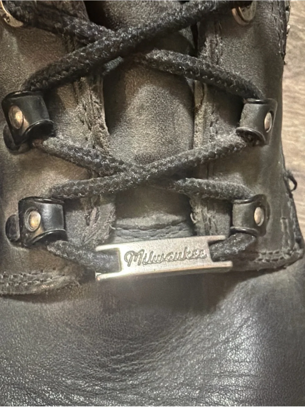 MILWAUKEE FREEDOM FLEX ACCELERATOR MB416 Men's Black Biker Boot size 11EE